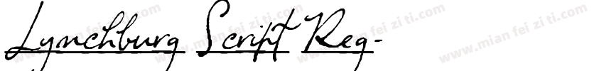 Lynchburg Script Reg字体转换